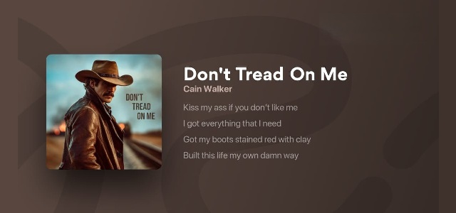 معرفی و بررسی آلبوم Don’t Tread On Me – Cain Walker